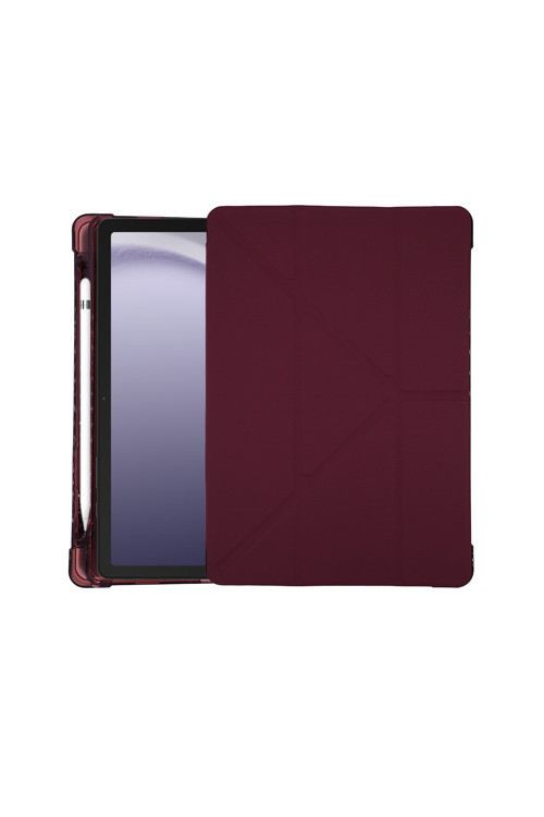 Lenovo M11 Uyumlu Standlı Smart Tablet Kılıfı & Kapaklı - Kalem Bölmeli Açık Mor