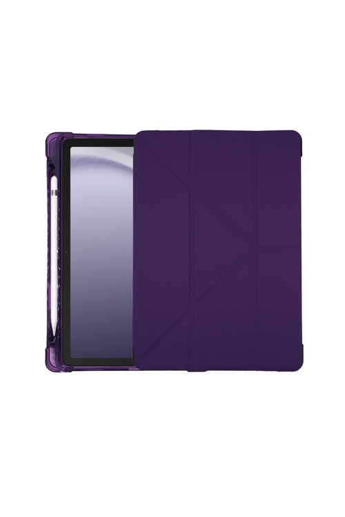 iPad 11. Nesil (A16) Uyumlu Standlı Smart Tablet Kılıfı & Kapaklı - Kalem Bölmeli Mor