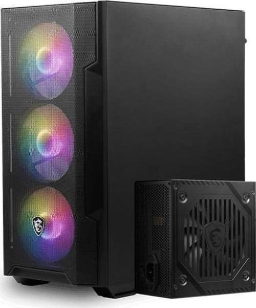 MAG FORGE M100A D60 Akrilik yan panel 3x120mm 1x120mm Auto RGB Fan 600W 80+ mATX Gaming Bilgisayar Kasası
