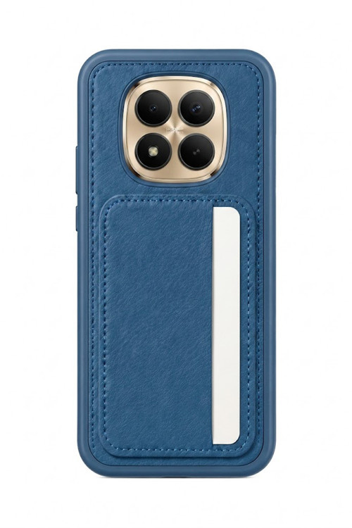 Cardx Redmi Note 15 Pro Plus Uyumlu Vegan Deri Kartlıklı Kamera Korumalı Kılıf Lacivert