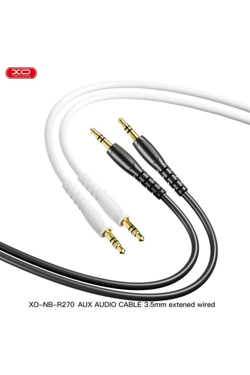 NB-R270 3.5 MM Jack Aux 1M HD Ses Aktarım Kablosu Siyah