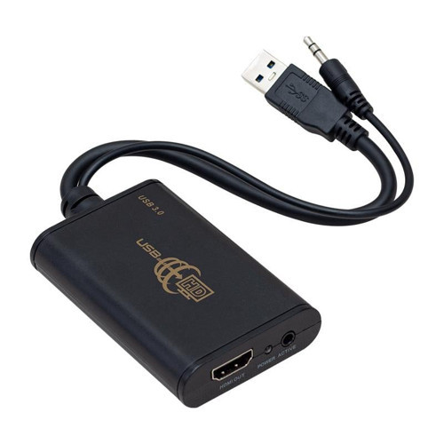 PM-7590 USB 3.0 TO HDMI Görüntü Çevirici Adaptör Audio Ses Çıkışlı 40Cm Kablo
