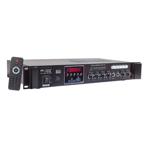 MV-540 100 Watt USB-SD-Bluetooth 2 Mikrofon Girişli 5 Bölgeli Hat Trafolu Anfi
