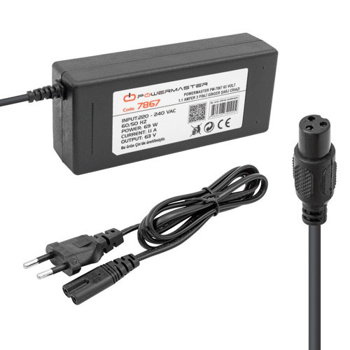 PM-7867 63 Volt 1.1 Amper 3 Pinli Ginger Şarj Cihazı