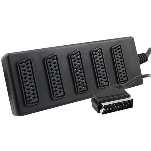 5'li Scart Dağıtıcı (1 Erkek - 5 Dişi Scart)
