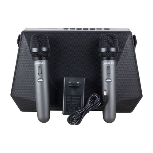 SL-3A İki El Mikrofonlu Kumandalı USB/SD/BT Portatif Hoparlör