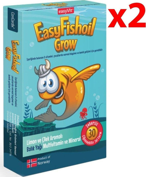 Easyfishoil Grow 30 Jel Tablet - 2 Adet