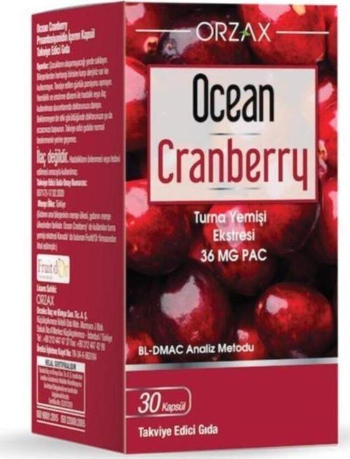 Cranberry Turna Yemişi Ekstresi 30 Tablet Takviye Edici Gıda
