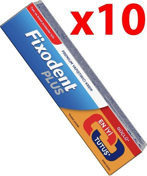Plus Güçlü Tutuş Protez Yapıştırıcı 40 Gr - 10 Adet