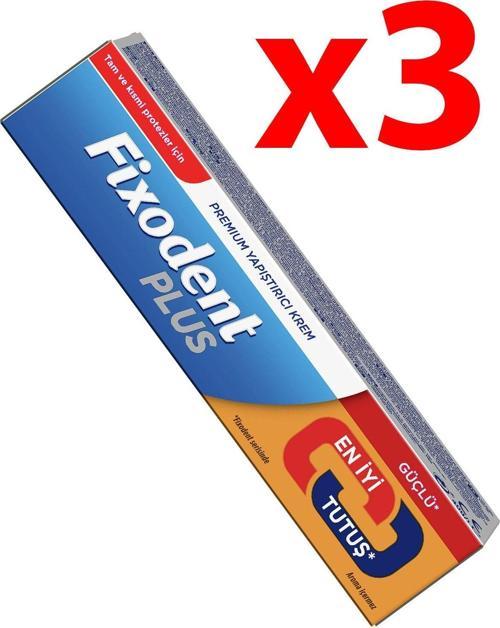 Plus Güçlü Tutuş Protez Yapıştırıcı 40 Gr - 3 Adet