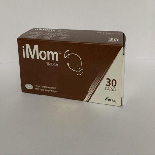 Imom Omega3, Mineraller Ve Vitaminler Içeren Takviye Edici Gıda 30 Kapsül