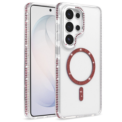 Galaxy S26 Ultra Kılıf M-safe Şarj Özellikli Tera Silikon Kılıf Mürdüm