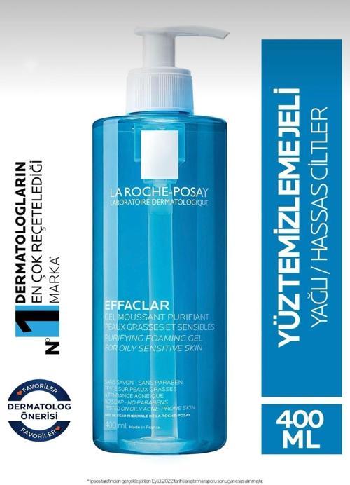 Effaclar Jel Yağlı/Akneye Eğilim Gösteren Ciltler Için Yüz Temizleme Jeli 400 Ml 3337872411991