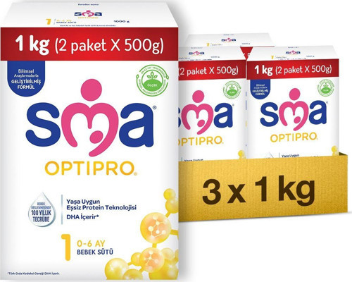 Optipro Probiyotik 1 0-6 Ay Bebek Sütü 1000 Gr X 3 Adet