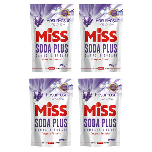 Soda Plus Lavanta Kokulu Çamaşır Sodası 500 Gr 4 lü