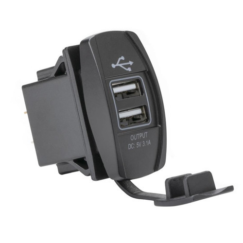 IC-266-C-3 Marin Tip 2'li Gömme USB 5V 3.1A 12-24Volt