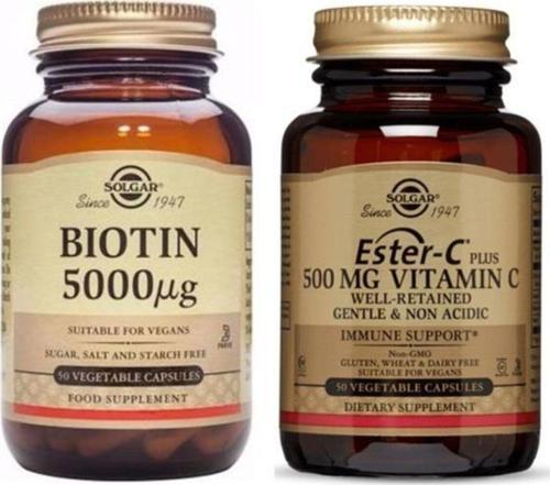 Biotin 5000 Mcg 50 Kapsül+ Ester-C Plus 500 Mg 50 Kapsül