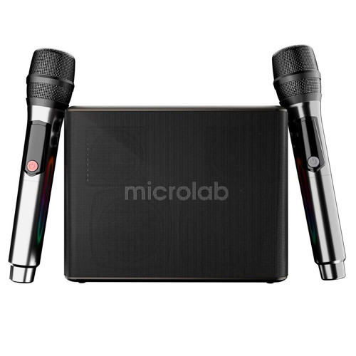 M60 Vega 100W RGB 2 Adet Kablosuz Mikrofonlu Bluetooth Karaoke Hoparlör (15.000mAh Batarya)