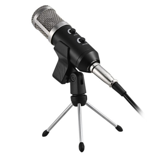 HK-100 3.5Mm Masaüstü Kondenser Stüdyo Podcast Yayıncı Mikrofonu 3 Metre Kablolu