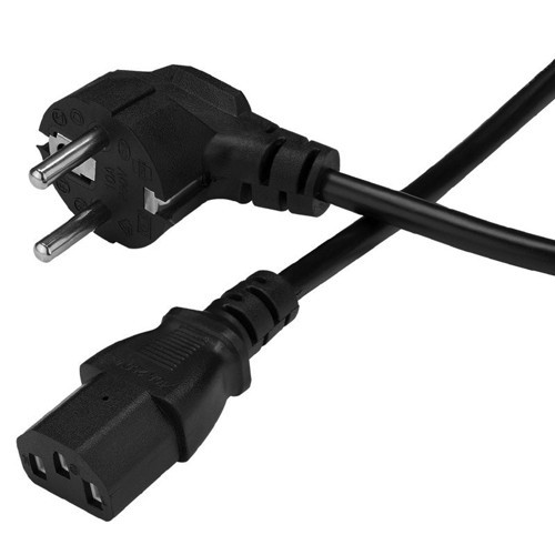 PM-14608 1.5 Metre PC Power Güç Kablosu 3x0.50mm² IEC-60320 C13 (Dişi) - Schuko/Tip F (Erkek) Fiş Uçlu