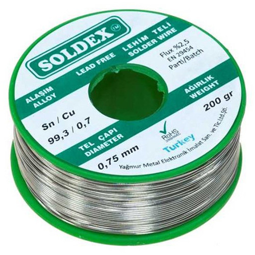 0.75 Mm 200 Gr Kurşunsuz Lehim Teli