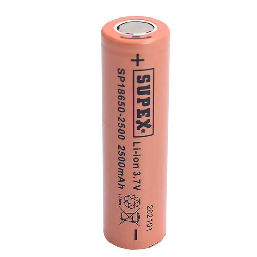 18650-2500 3.7v 2500 Mah Düz Kafa Li-Ion Pil