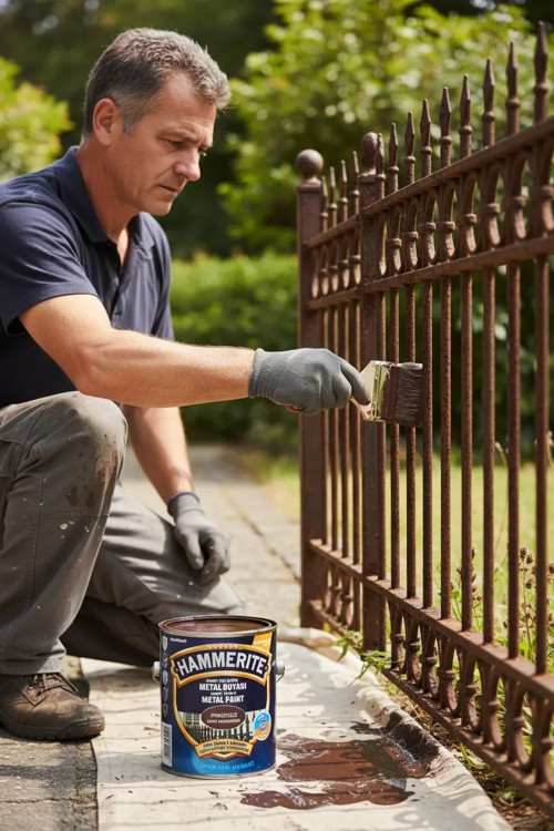 Hammerite Çekiçlenmiş Metal Boyası 2.5 lt Pürüzsüz Koyu Kahverengi