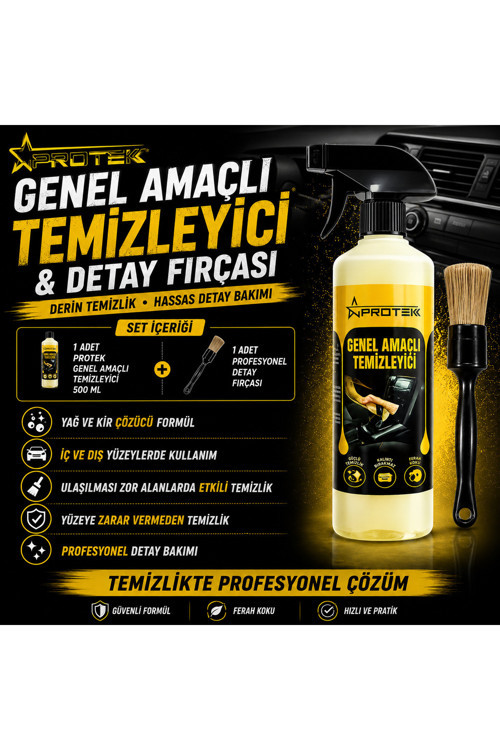 Genel Amaçlı Temizleyici + Detay Fırçası