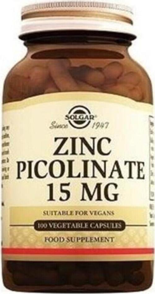 Zinc Picolinate 15 Mg 100 Bitkisel Kapsül E-Vital