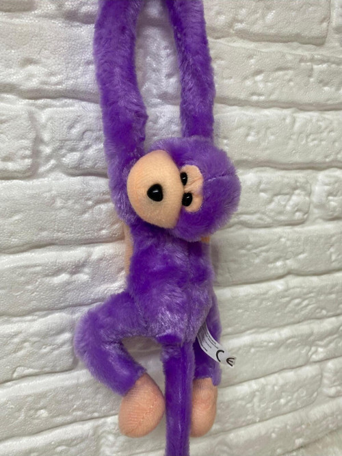 Peluş Sarılan Tatlı Sesli Çığlık Atan Maymun 50cm