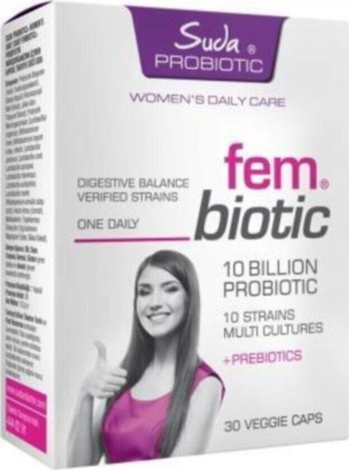 Suda Probiotic Fem Biotic 30 Bitkisel Kapsül