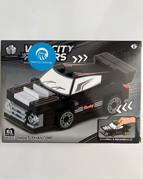 Araba Lego 61 Parça Siyah Renkli