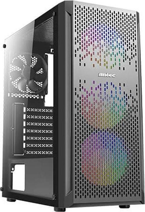 NX290 Rainbow Fanlı Temperli Camlı Mid Tower Mesh Siyah Gaming Kasa