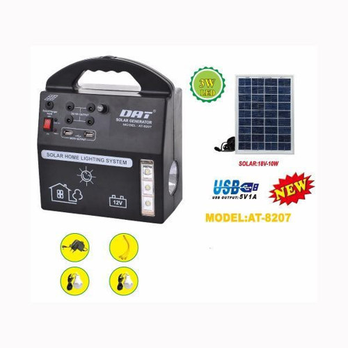 AT-8260 Solar LED Aydınlatma Sistemi 6v-4500mah Usb +3 Ampül