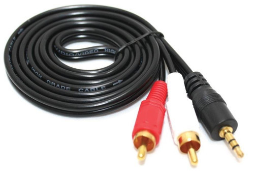 1,5 Metre Stereo+2Rca Kablo (Altın Uç)