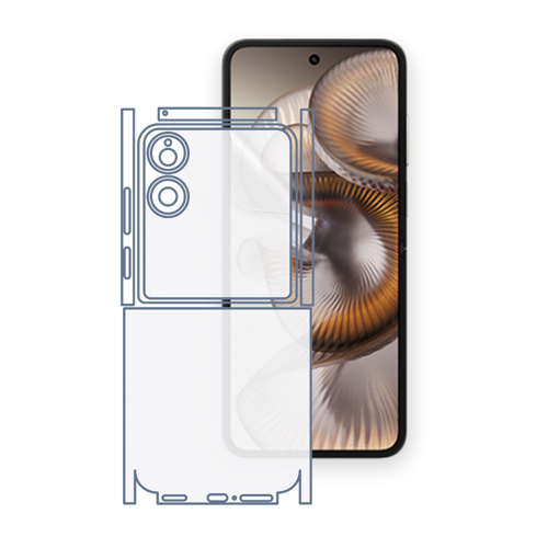 Xiaomi MIX Flip 2 Uyumlu Fullbody Arka Kaplama Hidrojel Koruyucu Film