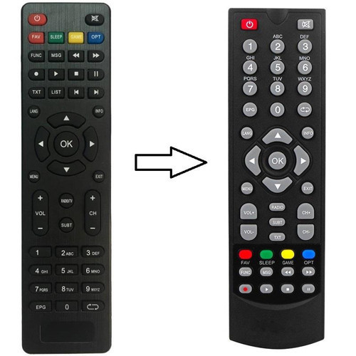 HD-8800 Model İle Uyumlu Yeni Slim Hd Uydu Kumandası