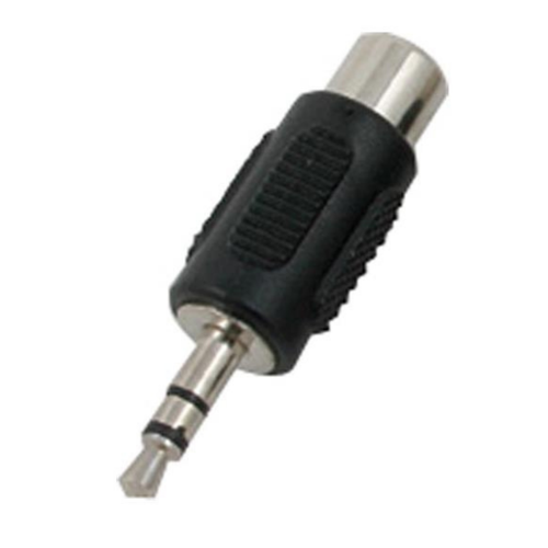 1 RCA Dişi - 3.5mm Stereo Erkek Çevirici (10'lu Paket)