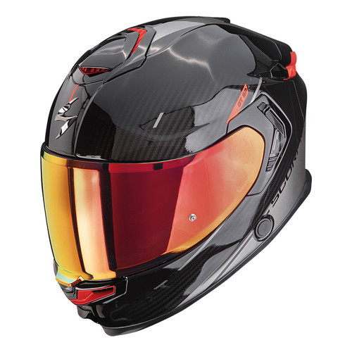 Apex EXO-GT SP Carbon Matrix Air Asphalt Kapalı Motosiklet Kaskı Siyah Gümüş