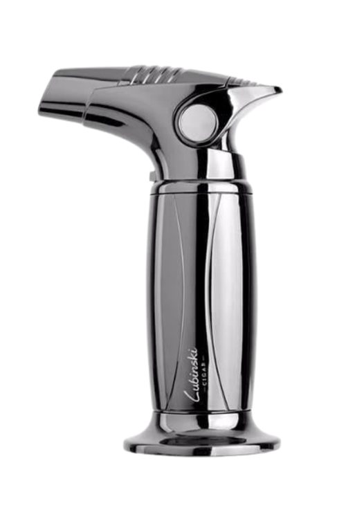 Tek Torch Pürmüz Gunmetal Metal Masa Tipi Puro Çakmağı