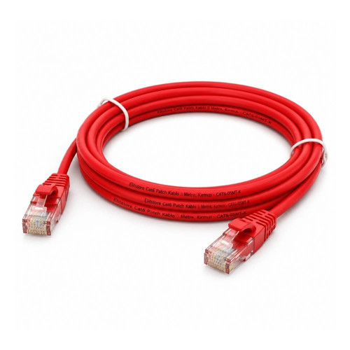 Cat6 Patch Kablo 5 Metre, Kırmızı - CAT6-05MT-K