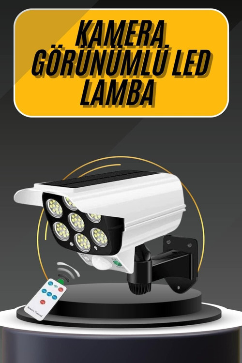 LED Lamba-Güneş Paneli Destekli Uzaktan Kumandalı Solar LED Lamba - HEPIDE3933-7890