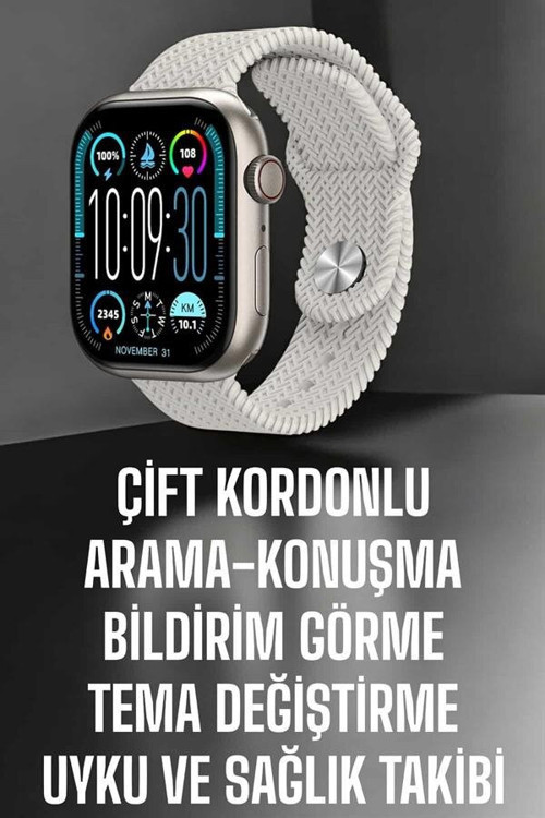 Yeni Nesil Akıllı Saat Arama Cevaplama GPS Takibi Adımsayar NFC Özelliği - HEPIDE9440-7670