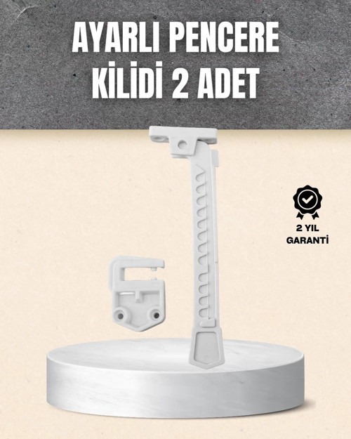 ® Kolay Montajlı Pencere Açılma Sınırlayıcı 2’li Set