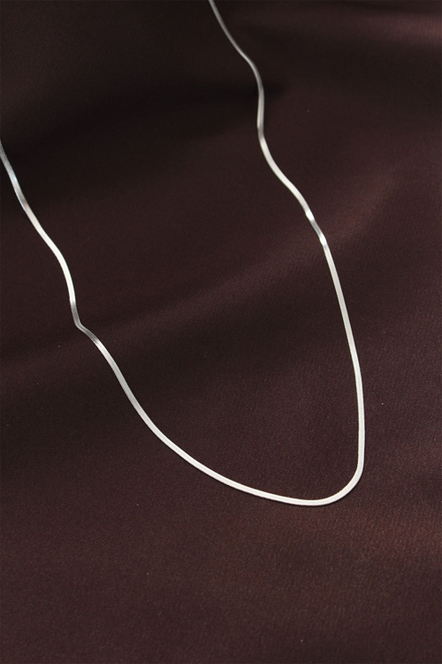 Çelik Gümüş Renk 60 cm İnce İtalyan Zincir Kolye 5886 - HEPIDE8158-8188
