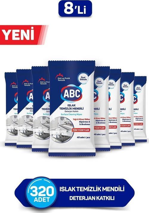 Islak Temizlik Mendili 8'li 320 Yaprak