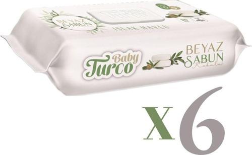 90 Lı Beyaz Sabun Kokulu Islak Havlu 6 Lı Set
