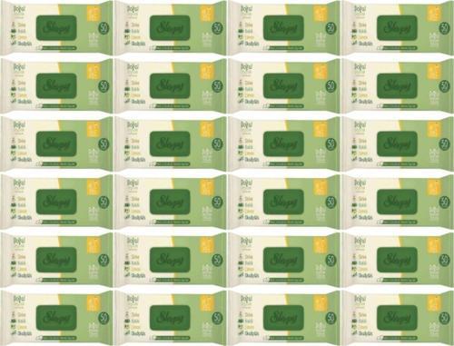 Doğal Organik Pamuklu Islak Havlu 50'li 24 Adet