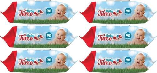 Islak Havlu Mendil Klasik 90 Yaprak 6 Lı Set Plastik Kapaklı 540 Yaprak