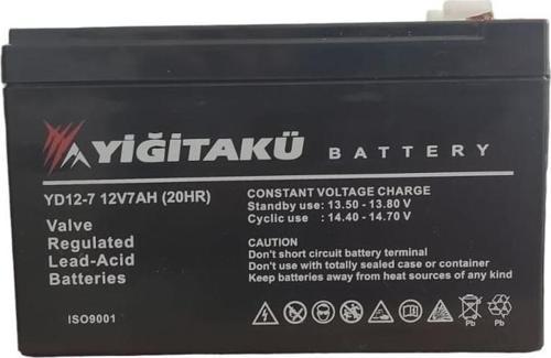 YİĞİT 12V 7Ah AGM AKÜ
